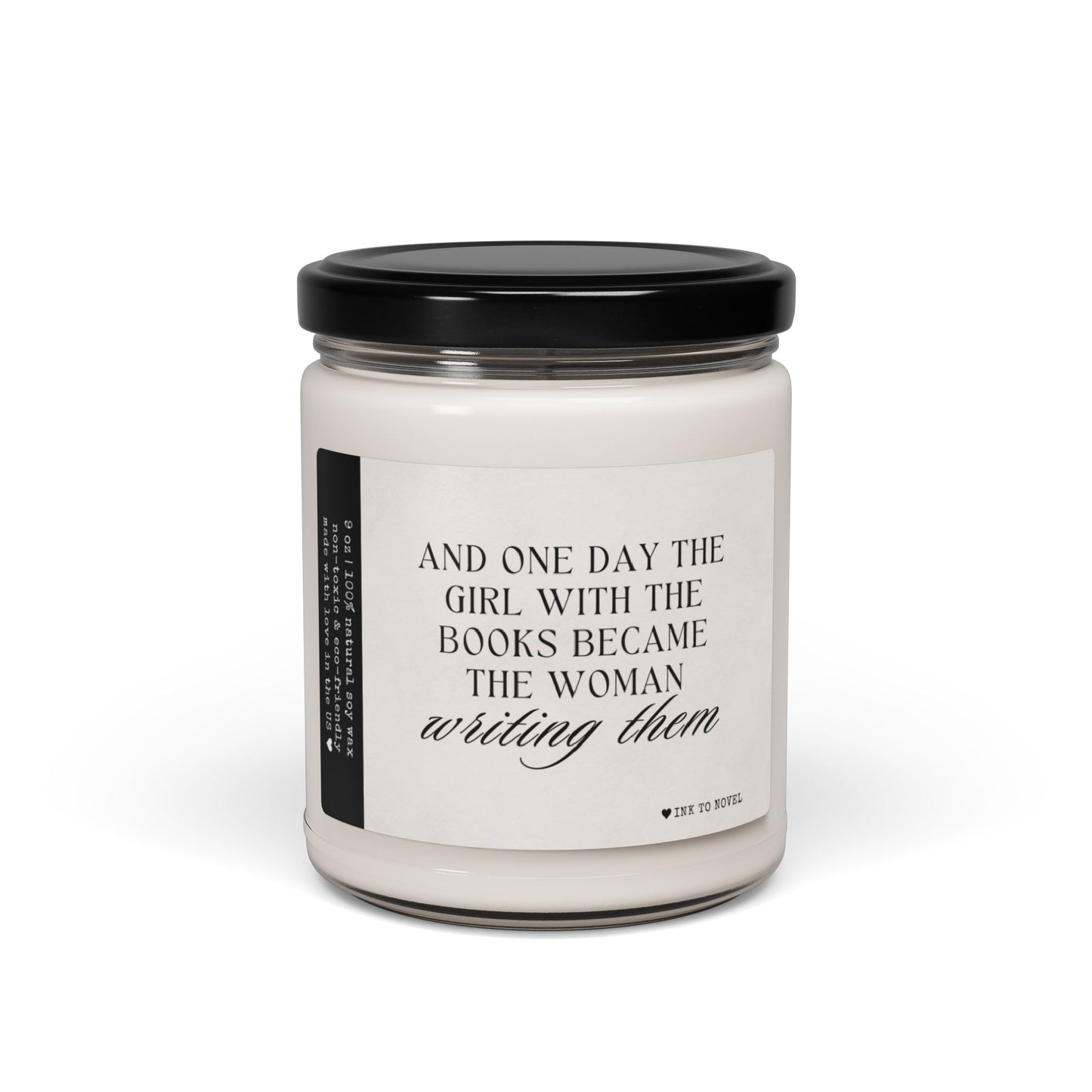 Girl With The Books Author Candle